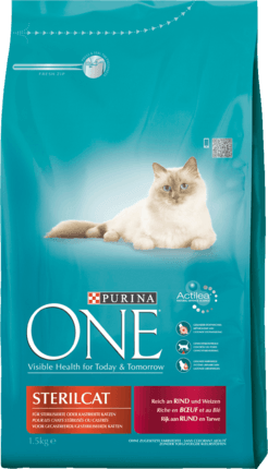 PURINA ONE Сухой корм Для кошек sterilcat с Говядиной и Пшеница, 800 г 