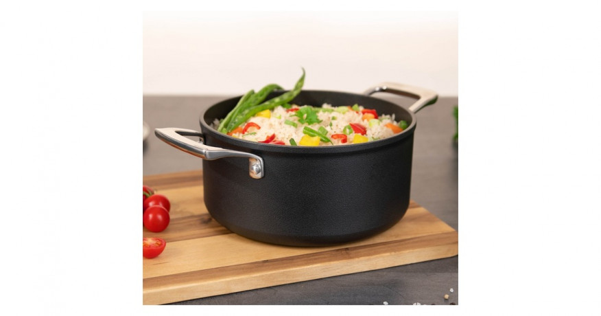 Cerafit Cerafit Plasma Topf O 20cm schwarz/edelstahl, mit Design-Glasdeckel schwarz/edelstahl Cerafit Plasma Pot O 20см черный/нержавеющая сталь, с дизайнерской стеклянной крышкой