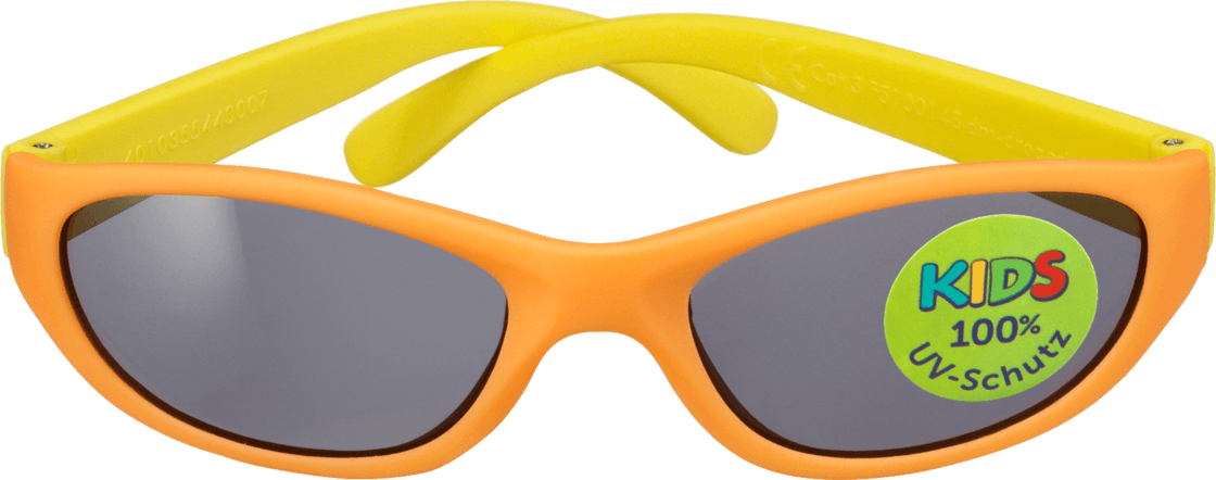 SUNDANCE Sonnenbrille fur Kinder Солнцезащитные очки для детей Front orange, Bugel gelb, 1 шт.