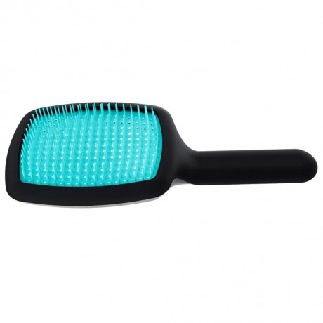 Giorgio Janeke Curvy Brush quot;Mquot; Vented Black Turquoise  Пышная кисть &quot;М&quot; Вентилируемый черный бирюзовый