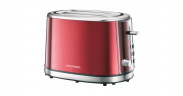 Grundig Grundig Red Sense Toaster TA 6330 rot/edelstahl, 950 Watt, fur 2 Scheiben Toast  rot/edelstahl Grundig Red Sense Toaster TA 6330 красный/нержавеющая сталь, 950 Вт, на 2 ломтика тостов
