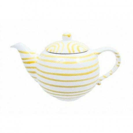 Gmundner Keramik Gmundner Keramik Gelbgeflammt Teekanne glatt 1,5 L / h: 16,5 cm Керамический чайник Gmundner с желтым пламенем, гладкий, 1,5 л / высота: 16,5 см