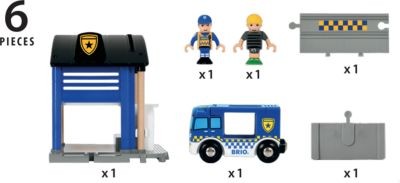 BRIO Polizeistation mit Einsatzfahrzeug Полицейский участок с машиной скорой помощи