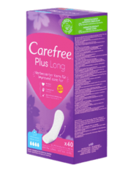 Carefree Slipeinlage Plus Long mit Frischeduft, 40 St, Карефри Прокладки ежедневные удлиненные Плюс с ароматом, 40 шт, 3 упаковки (120 шт)