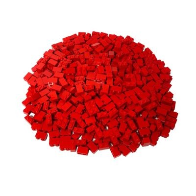 LEGO LEGO 1x2 Steine Rot - 1000 Stuck - red brick 3004 LEGO 1x2 кирпичи красные - 1000 штук - красный кирпич 3004