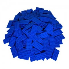 LEGO LEGO 4x8 Bauplatten Blau Platten - Beidseitig bebaubar - Blue 3035 Menge 100x Строительные пластины LEGO 4x8 Синие пластины — можно собирать с обеих сторон — синий 3035 Количество 100 шт.