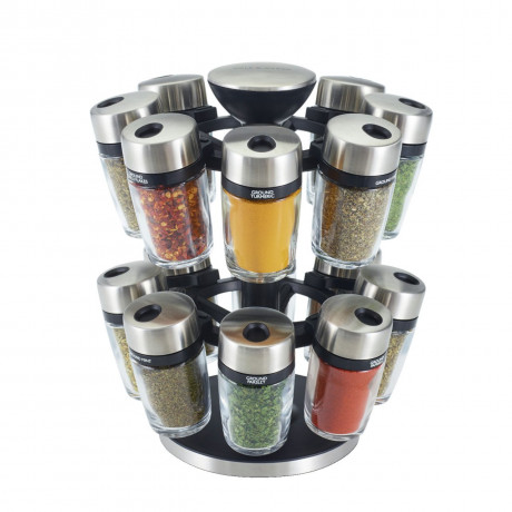 Cole & Mason Coleamp;Mason 16er Gewucrzkarussell silber Карусель для специй Coleamp;Mason 16