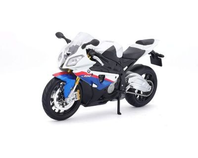 Maisto Modellmotorrad BMW S 1000 RR (weiss-blau Модель мотоцикла BMW S 1000 RR (бело-голубой