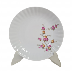 Тарелка винтажная Wundsiedel Bavaria с розочками, 21 см, Германия, 1970-80гг.