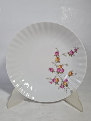 Тарелка винтажная Wundsiedel Bavaria с розочками, 21 см, Германия, 1970-80гг.