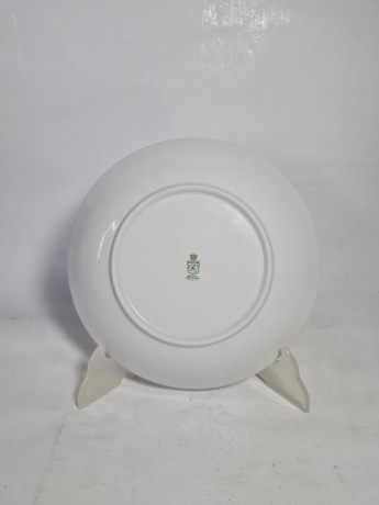 Тарелка винтажная Wundsiedel Bavaria с розочками, 21 см, Германия, 1970-80гг.