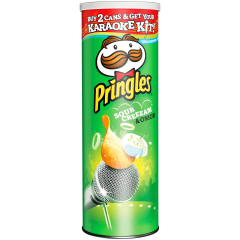 Pringles (Принглс) Sour Cream &amp; Onion Чипсы со вкусом сметаны и лука 190г