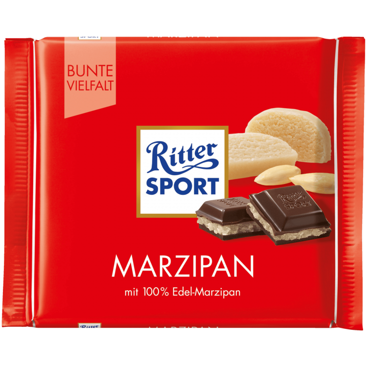 Шоколад спорт цена. Шоколад Ritter Sport темный марципан, 100г. Шоколадка Ritter Sport Marzipan (100g. Шоколад Риттер спорт Горький шоколад марципан 100г. Шоколад Ritter Sport Mini.