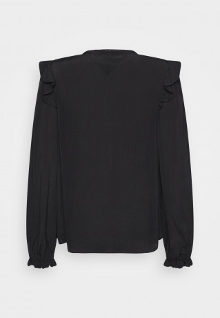 Tommy Hilfiger MOSS SOLID BLOUSE Blouse black MOSS SOLID BLOUSE Блузка черный