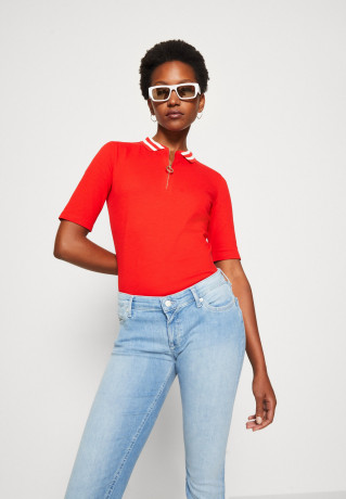 Tommy Hilfiger SLIM COLLAR ZIP Polo shirt fireworks SLIM COLLAR ZIP Рубашка поло салют