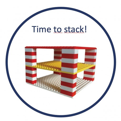 Open Bricks stapelbare Strassenplatte Platte 32x32 Noppen grau Kurve штабелируемая дорожная плита 32x32 ручки серая кривая