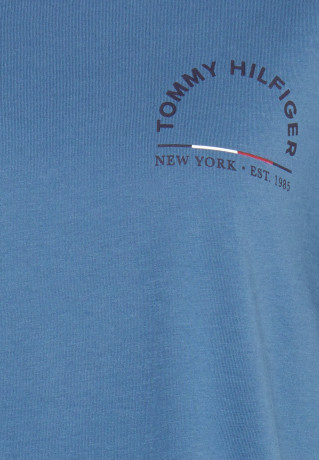 Tommy Hilfiger SHADOW TEE UNISEX Print T-shirt blue coast SHADOW TEE UNISEX Футболка с принтом голубое побережье