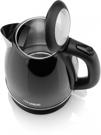 Hyundai Hyundai Wasserkocher VK302B, 1,7 l, 2200 W, Edelstahl, Doppelsicherheitssystem, transparenter Deckel Чайник Hyundai VK302B, 1,7л, 2200Вт, нержавеющая сталь, двойная система безопасности, прозрачная крышка