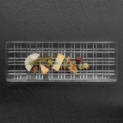 Nachtmann Nachtmann Square Platte rechteckig Glas 42x15x2,4 cm Nachtmann Square Тарелка прямоугольная стеклянная 42x15x2,4 см