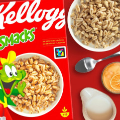 Набор 3 шт х 400 г Kelloggs Smacks Германия, Сухие завтраки, пшеничные хлопья с медом, хрустящие, для завтрака