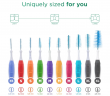 GUM Trav-ler 0,8 мм ISO 1, Red, 6st x 6packs (36st), Межзубные ёршики  красные, для чистки межзубных промежутков, уход за дёснами набор 36 шт (6x6)