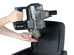 Domo Akku-Hand-und Stielstaubsauger, beutellos, 2in1 kabelloser Stielsauger beutellos fur Haus, Tierhaare  Auto  Беспроводной ручной и стержневой пылесос Domo, без мешка, беспроводной стержневой пылесос 2-в-1 для дома, шерсти домашних животных и автомобил