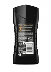AXE 3-in-1 Duschgel &amp; Shampoo Dark Temptation für Körper, Gesicht und Haar 250ml, Питательный Гель для душа и шампунь 3-в-1 Dark Temptation для тела, лица и волос с cочетанием Темного Шоколада и Перца и Пряным Ароматом, 250 мл
