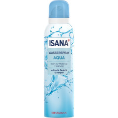 ISANA Wasserspray Aqua 150ml, Изана Водный спрей для лица и тела, мгновенная свежесть, увлажнение, 150 мл