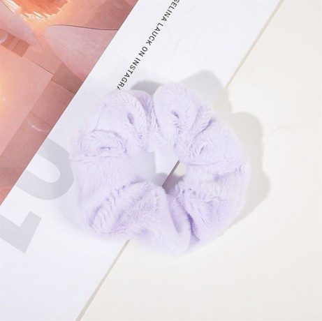 SOHO Teddie Scrunchie Violett Тедди резинка для волос