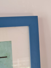 Картина винтажная репродукция &quot;Свет&quot; Василий Кандинский, холст, масло, 32,5 x 42 см, Франция, 1994г.