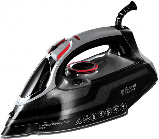 RUSSELL HOBBS RUSSELL HOBBS Dampfbugeleisen »Power Steam Ultra« 20630-56, 3100 W, leichtgleitende Keramiksohle  Паровой утюг RUSSELL HOBBS »Power Steam Ultra« 20630-56, 3100 Вт, легко скользящая керамическая подошва