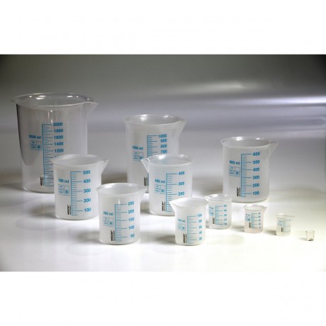 Wissner aktiv lernen Messbechersatz mit blauer Skala (11 Teile) Набор мерных стаканов с синей шкалой (11 шт.)