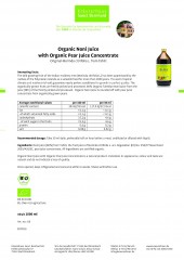 Krauterhaus Sanct Bernhardt Organic-Noni Juice with Organic-Pear Juice Concentrate, 1-л-бутылка