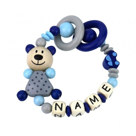 elefantasie Greifling Kleiner Rennfahrer personalisiert mit Namen Игрушка-клатч Маленький гонщик с именем