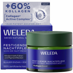 WELEDA Festigende Nachtpflege, 40 ml, Укрепляющий ночной крем с синей горечавкой и эдельвейсом, 40 мл