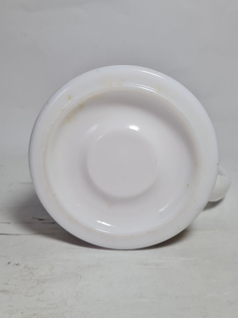 Немецкая пивная кружка винтажная BMF с ярким декором, с крышкой, фарфор / олово, 0.5 л, 19 см, Германия, 1960-70гг.