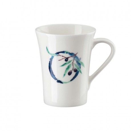 Hutschenreuther Hutschenreuther Flower Alphabet Becher mit Henkel O-Olea europaea 0,40 L Кружка Hutschenreuther Flower Alphabet с ручкой O-Olea europaea 0,40 л