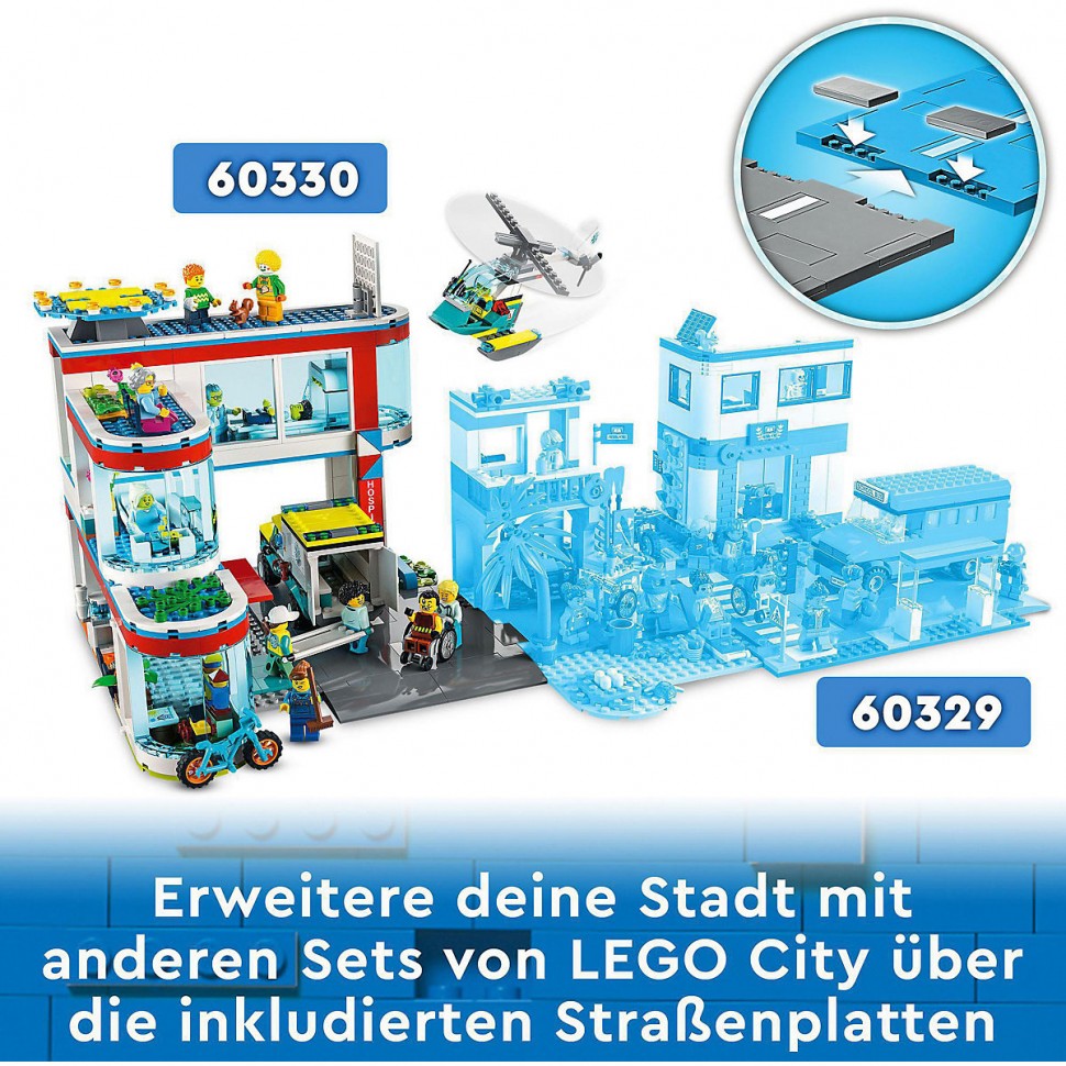 Купить LEGO City 60330 Krankenhaus ЛЕГО Больница в интернет-магазине  Diskontshop.eu Германия всего за 16 299 руб. в