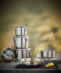 Fissler Fissler Topfset 5-tlg. Original Profi Collection + gratis Servierpfanne 28cm edelstahl Набор горшков Fissler, 5 штук. Original Profi Collection + бесплатная сервировочная кастрюля 28см.