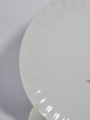 Тарелка винтажная Wundsiedel Bavaria с розочками, 2 шт., 19 см, Германия, 1970-80гг.