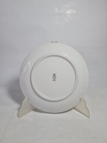 Тарелка винтажная Wundsiedel Bavaria с розочками, 2 шт., 19 см, Германия, 1970-80гг.