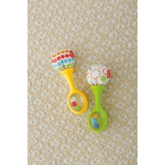 Mattel Fisher-Price Babys Rumba-Rasseln mit Stoff Детские погремушки румба в одежде Fisher-Price