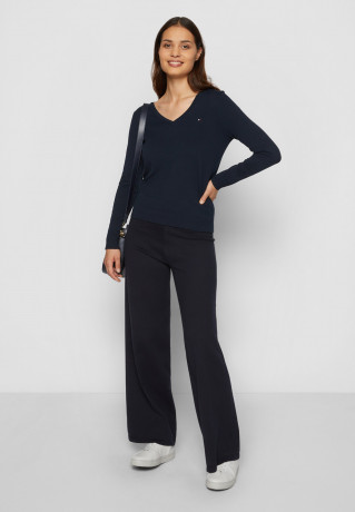 Tommy Hilfiger HERITAGE V NECK Jumper midnight HERITAGE V-NECK Джемперы полночь