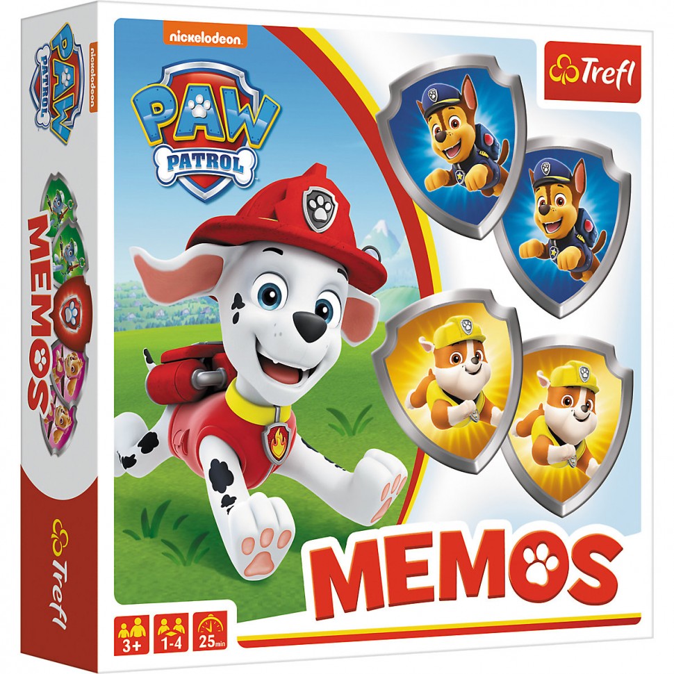 Купить Trefl Memo PAW Patrol Памятка Щенячий патруль в интернет-магазине  Diskontshop.eu Германия всего за 781 руб. в