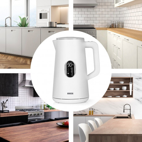 N8WERK N8WERK Wasserkocher Wasserkocher Temperatureinstellung White Edition, 1.5 l  Чайник N8WERK с регулировкой температуры White Edition, 1,5 л