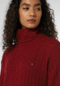 Tommy Hilfiger CABLE ROLL Jumper dress bordeaux CABLE ROLL Платье-джемпер Бордо