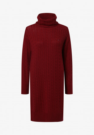 Tommy Hilfiger CABLE ROLL Jumper dress bordeaux CABLE ROLL Платье-джемпер Бордо