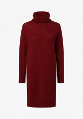 Tommy Hilfiger CABLE ROLL  Jumper dress bordeaux CABLE ROLL Платье-джемпер Бордо