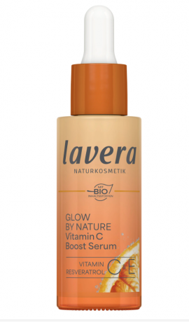 lavera Glow by Nature Serum Сыворотка Glow by Nature с натуральным коэнзимом Q10 и витамином C придает коже свежий и ухоженный вид 30мл