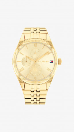 Tommy Hilfiger GP CASE GP DIAL WITH GP ACCENTS GP Chronograph watch gold coloured GP CASE GP DIAL WITH GP ACCENTS GP Часы с хронографом золотого цвета